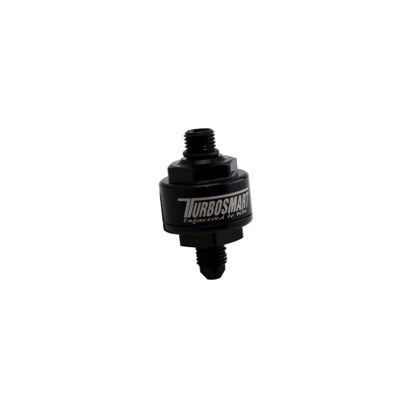 Billet Turbo Oil Feed Filter 44um AN-4 to AN-4 ORB - Black