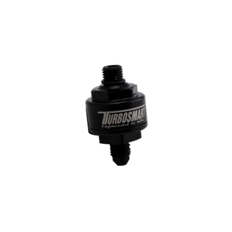 Billet Turbo Oil Feed Filter 44um AN-4 to AN-4 ORB - Black