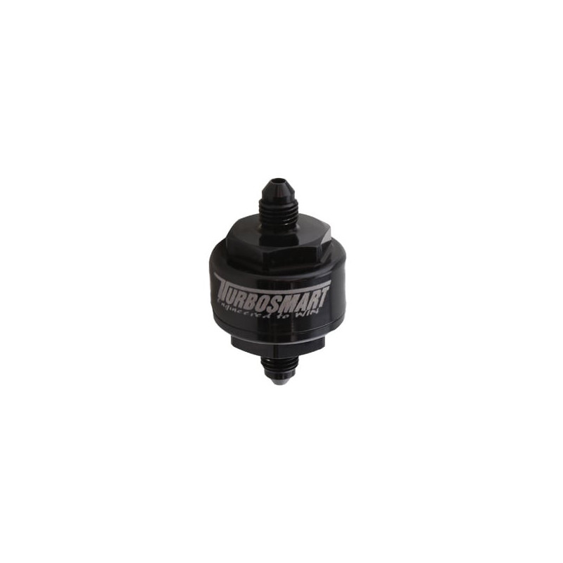 Billet Turbo Oil Feed Filter 44um -4AN – Black