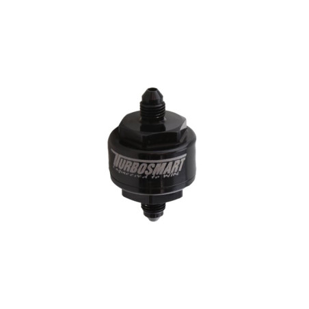 Billet Turbo Oil Feed Filter 44um -4AN – Black