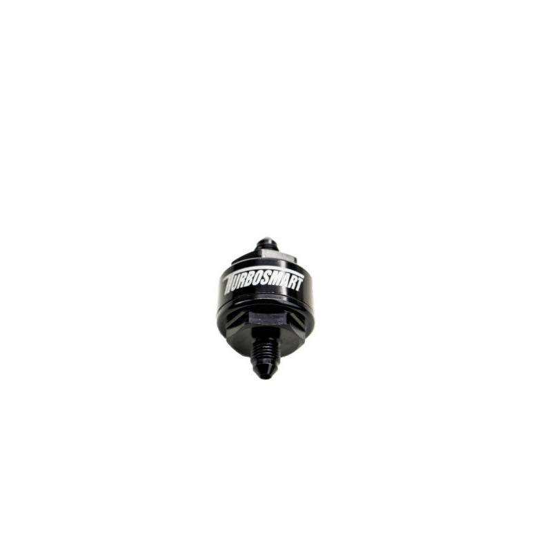 Billet Turbo Oil Feed Filter 44um -3AN – Black