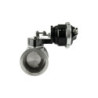 Pneumatic Straight Gate 6psi External Wastegate (Black)