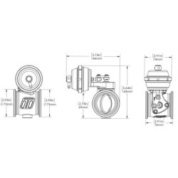 Pneumatic StraightGate50 (Vacuum-Based) 6 InHg External Wastegate (Black)