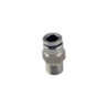 1/8" NPT Str Pushloc Fitting - SS - 1/4"