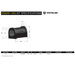 Sway Bar Mount - Bushing Kit 33mm