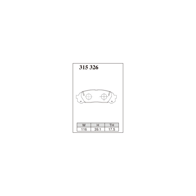 Plaquette arriere Dixcel Chaser Cresta 2.5 turbo 1JZ