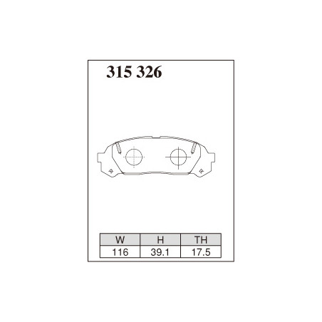 Plaquette arriere Dixcel Chaser Cresta 2.5 turbo 1JZ