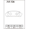 Plaquette arriere Dixcel Chaser Cresta 2.5 turbo 1JZ