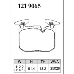 Plaquettes avant BMW Dixcel type Z 1219065