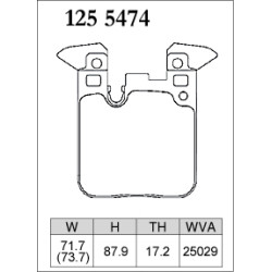 Plaquettes arriere BMW Dixcel type Z 1255474