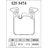 Plaquettes arriere BMW Dixcel type Z 1255474