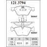 Plaquettes avant  type ES BMW disques 310mm série 5 e60 520i 525i