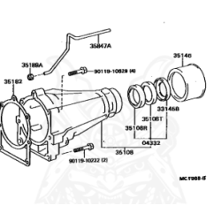 Joint spi sortie boîte de vitesse 1G-FE Lexus IS200 90311-38032