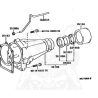Joint spi sortie boîte de vitesse 1G-FE Lexus IS200 90311-38032