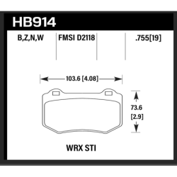 Hawk Brake Pad - Performance Ceramic