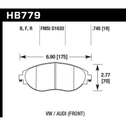 Hawk Brake Pad - Performance Ceramic