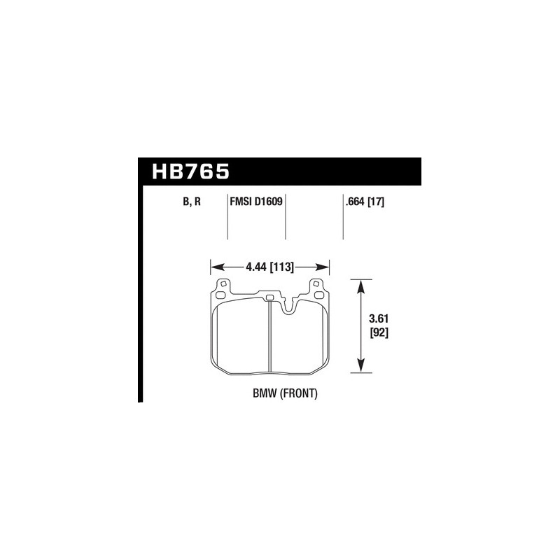 BMW avant plaquettes de freins Hawk Brake Pad - HP Plus