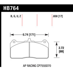 Hawk Brake Pad - DTC-60