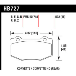 Hawk Brake Pad - Performance Ceramic