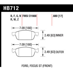 Hawk Brake Pad - Performance Ceramic