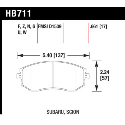 Hawk Brake Pad - Performance Ceramic