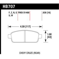 Hawk Brake Pad - HPS