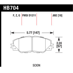 Hawk Brake Pad - Performance Ceramic