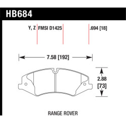Hawk Brake Pad - Performance Ceramic