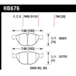 Hawk Brake Pad - Performance Ceramic