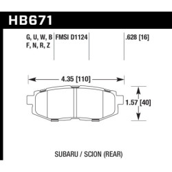 Hawk Brake Pad - HT-10