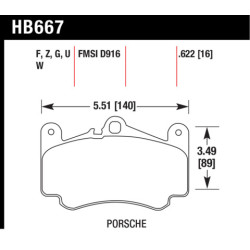 Hawk Brake Pad - Performance Ceramic
