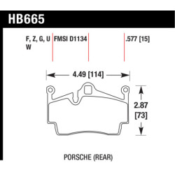 Hawk Brake Pad - DTC-70 (14 mm)