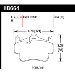 Hawk Brake Pad - DTC-60 (16 mm)