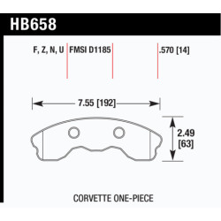 Hawk Brake Pad - Performance Ceramic