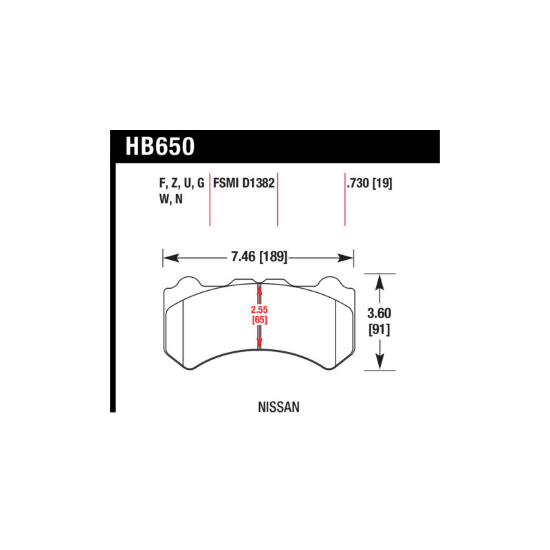 Plaquettes R35  GTR Hawk Brake Pad - HPS