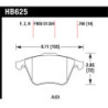 Audi TT Golf R plaquettes avant Hawk Brake Pad - HP Plus