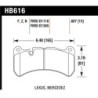 Lexus ISF Mercedes AMG Giulia plaquettes Hawk Brake Pad - HPS 6 pistons brembo