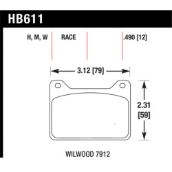 Hawk Brake Pad - DTC-60