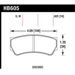 Hawk Brake Pad - ER-1