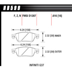 Hawk Brake Pad - Performance Ceramic