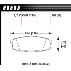 Hawk Brake Pad - Performance Ceramic