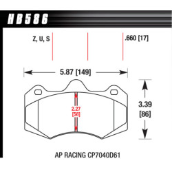 Hawk Brake Pad - Performance Ceramic