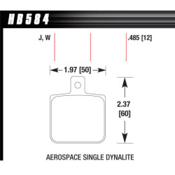 Brake Pad - DTC-30 (12 mm)
