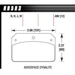 Hawk Brake Pad - DR-97 (12 mm)