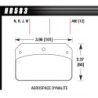 Hawk Brake Pad - DR-97 (12 mm)