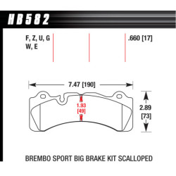 Hawk Brake Pad - Blue 9012 (17 mm)