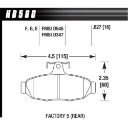 Hawk Brake Pad - DTC-60 (16 mm)