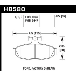 Hawk Brake Pad - HPS 5.0