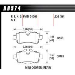 Hawk Brake Pad - HP Plus