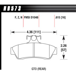 Hawk Brake Pad - Performance Ceramic